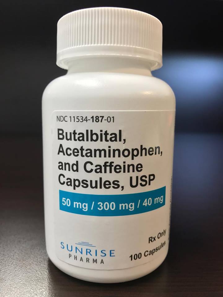 Butalbital Acetaminophen And Caffeine Capsules Sunrise 